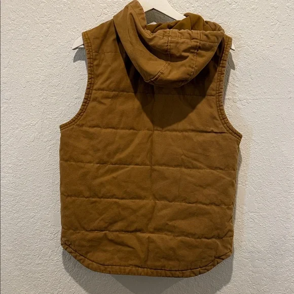 Wrangler Tan Hooded Vest - Picture 2 of 4